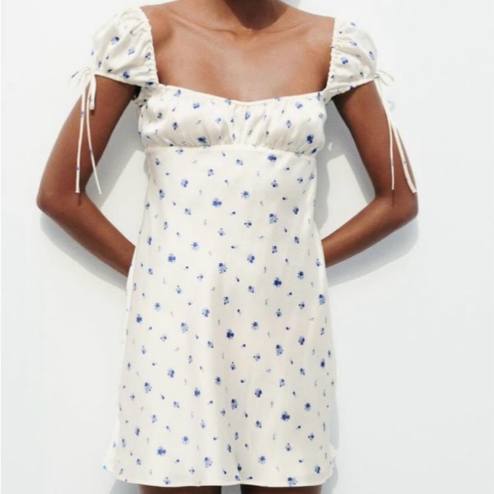 Zara satin mini dress